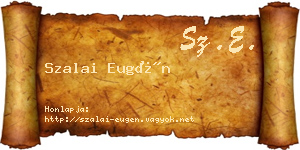 Szalai Eugén névjegykártya